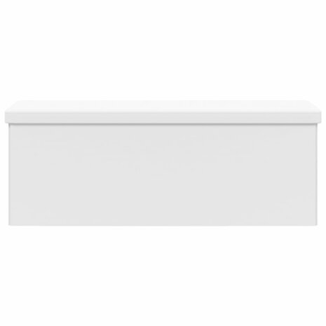 Opbergbank inklapbaar PVC wit 5
