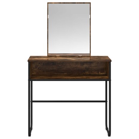 Kaptafel Gerookt eiken 81 x 40 x 131 cm Bewerkt hout 4