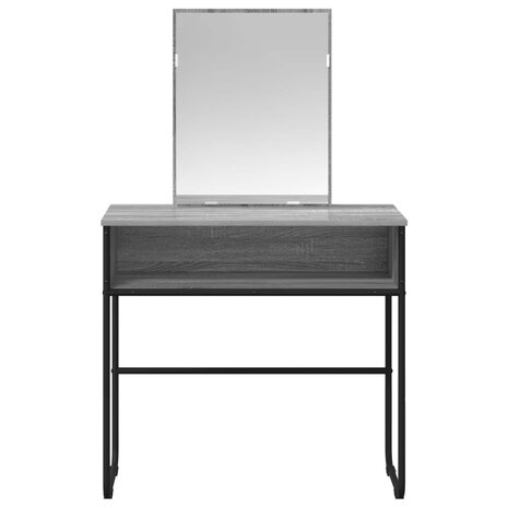 Kaptafel Grijs Sonoma 81 x 40 x 131 cm Bewerkt hout 4