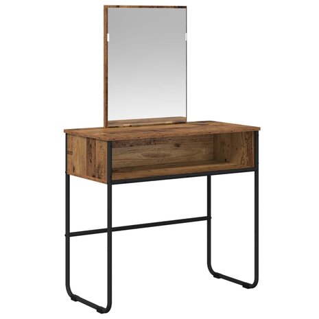 Kaptafel met plank Oud hout 81 x 40 x 131 cm Bewerkt hout 2