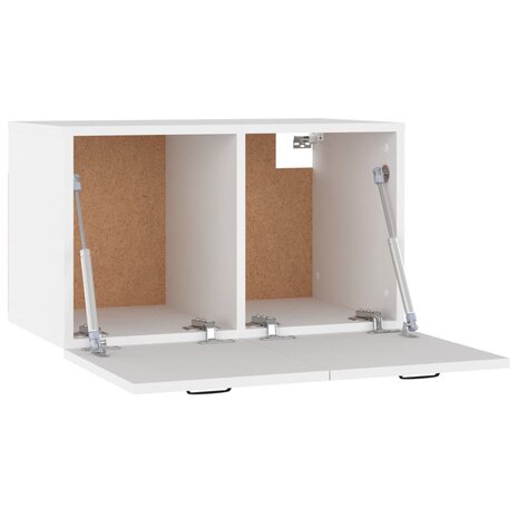 Wandkast 60x36,5x35 cm bewerkt hout wit 4