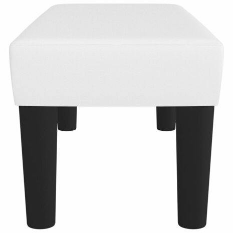 Bankje 70x30x30 cm kunstleer wit 4
