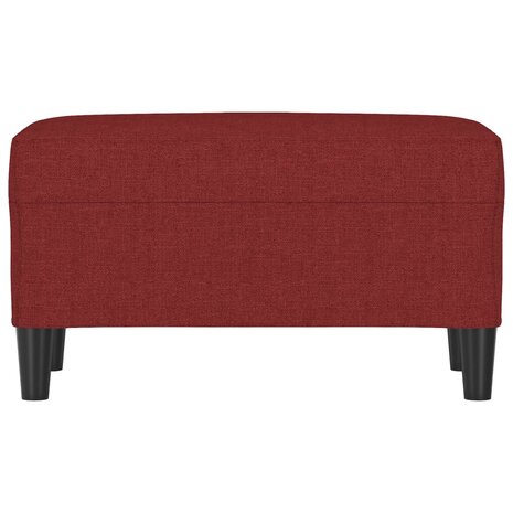 Bankje 70x35x41 cm stof wijnrood 3