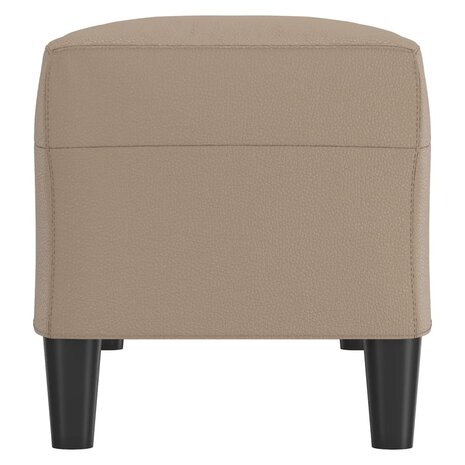Bankje 100x35x41 cm kunstleer cappuccinokleurig 4