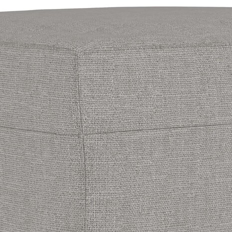 Bankje 70x35x41 cm stof lichtgrijs 5
