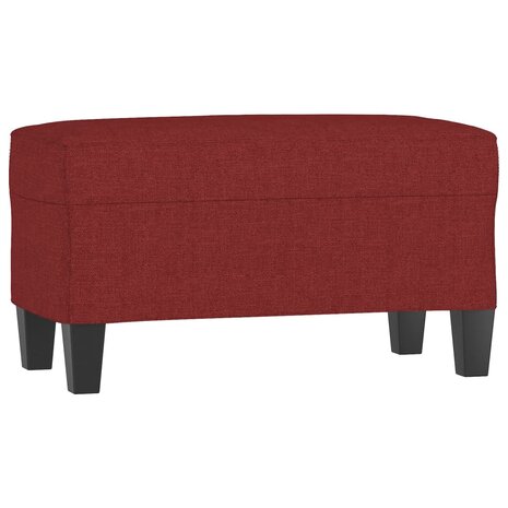 Bankje 70x35x41 cm stof wijnrood 2
