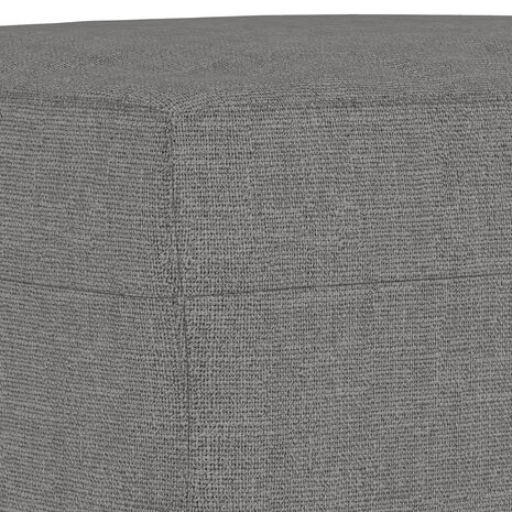Bankje 100x35x41 cm stof donkergrijs 5
