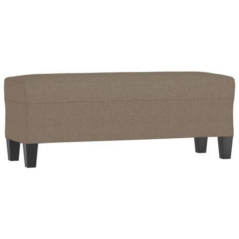Bankje 100x35x41 cm stof taupe 2