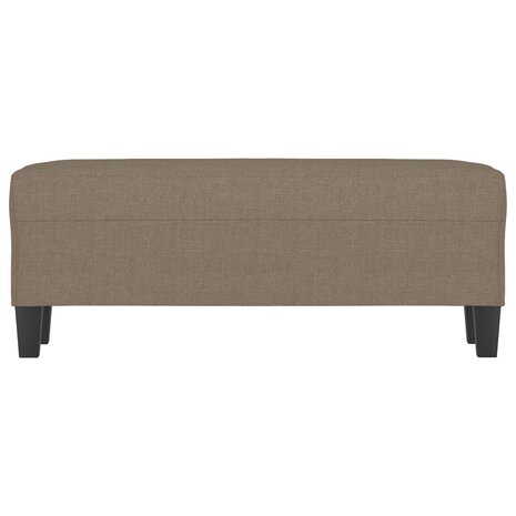 Bankje 100x35x41 cm stof taupe 3