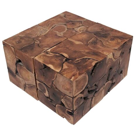 Krukken 4 st. 40x40x45 cm massief teakhout bruin 3