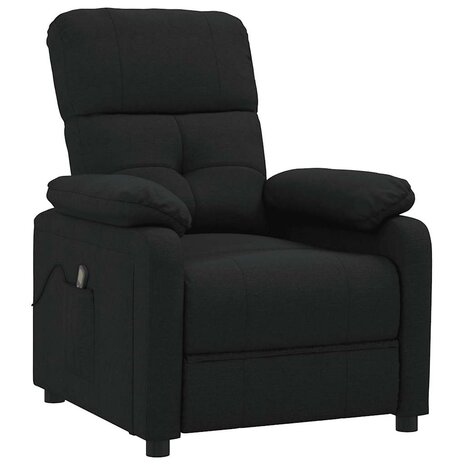 Massagestoel stof zwart 2