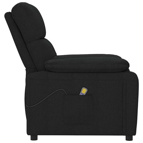 Massagestoel stof zwart 4