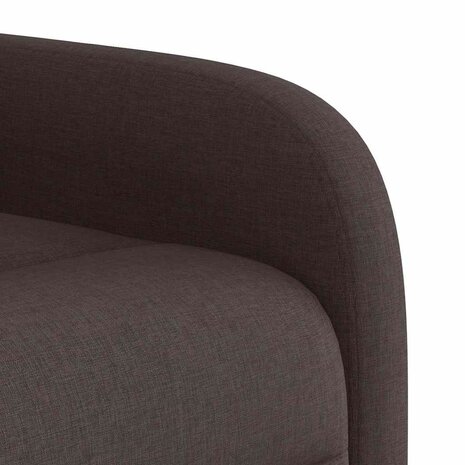 Massagestoel verstelbaar stof donkerbruin 9