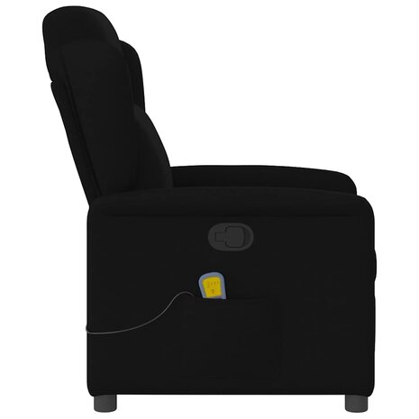 Massagestoel verstelbaar stof zwart 4