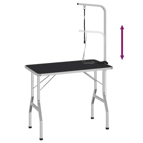 Hondentrimtafel verstelbaar met 1 lus 7