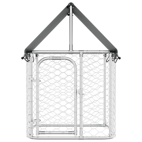 Hondenkennel voor buiten met dak 100x100x150 cm 5