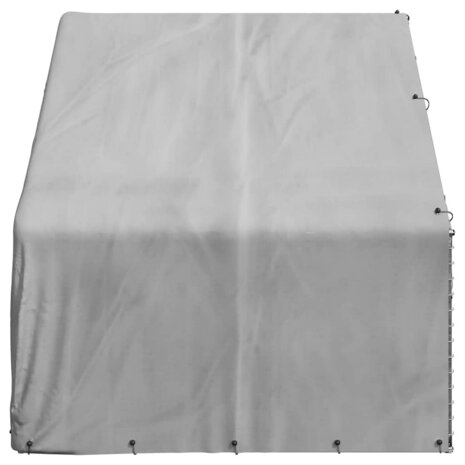Hondenhok voor buiten met deksel 3x2x1,9 m gegalvaniseerd staal 4