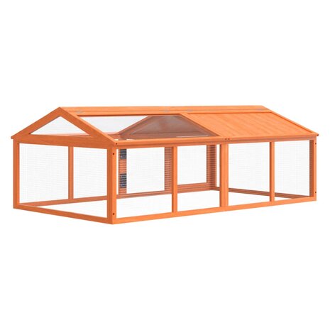 Dierenren 200x112,5x74 cm massief grenenhout bruin 6