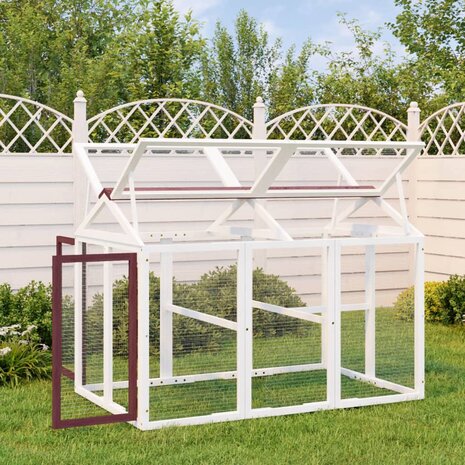 Dierenren 141x94x104 cm massief grenenhout mokkakleurig 1