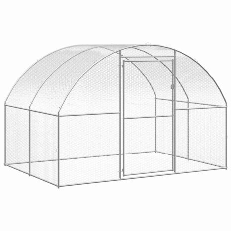 Kippenren 3x12x2 m gegalvaniseerd staal 4