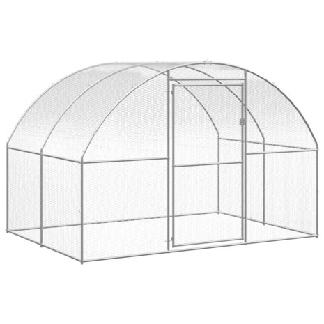 Kippenren 3x20x2 m gegalvaniseerd staal 4