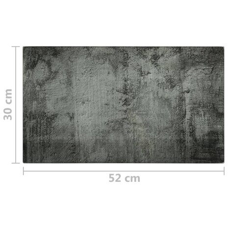 Snijplanken 2 st met betonpatroon gehard glas 5