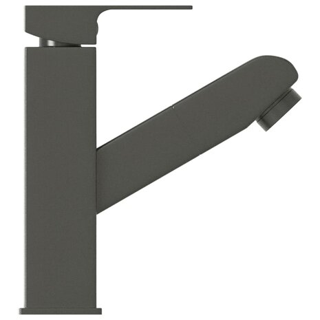 Wastafelkraan met uittrekfunctie 157x172 mm grijs 4