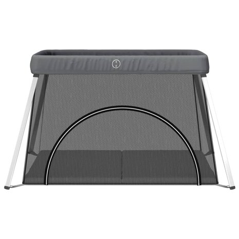 Babybox met matras linnen donkergrijs 3