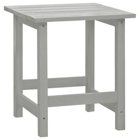 Tuinstoel Adirondack met tafel massief vurenhout grijs 8
