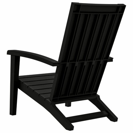 Tuinstoel Adirondack polypropeen zwart 5