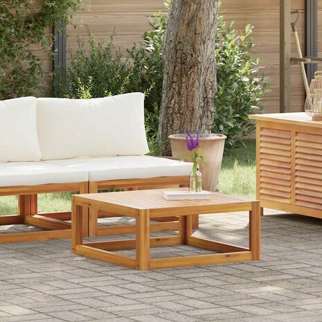 2-delige Loungeset met kussens massief acaciahout 3