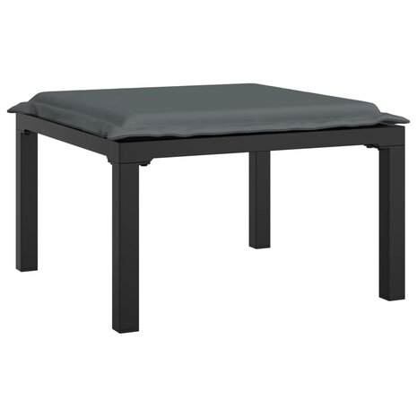 3-delige Loungeset met kussens poly rattan zwart en grijs 8