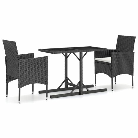3-delige Tuinset zwart 2
