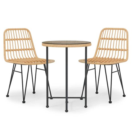 3-delige Tuinset poly rattan 2
