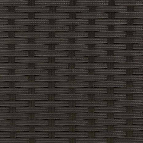 Tuinset Zwart poly rattan 8
