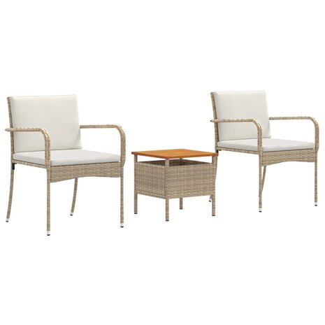 Tuinset Beige poly rattan 2
