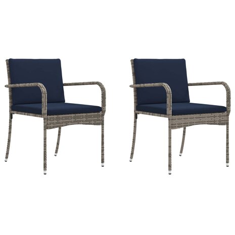 Tuinset Grijs poly rattan 4