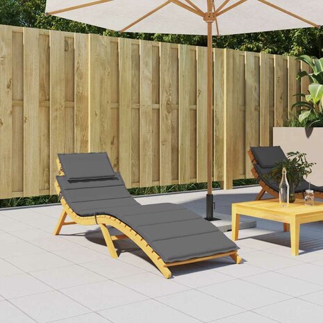 Ligbedkussen 186x58x4 cm oxford stof antracietkleurig 1