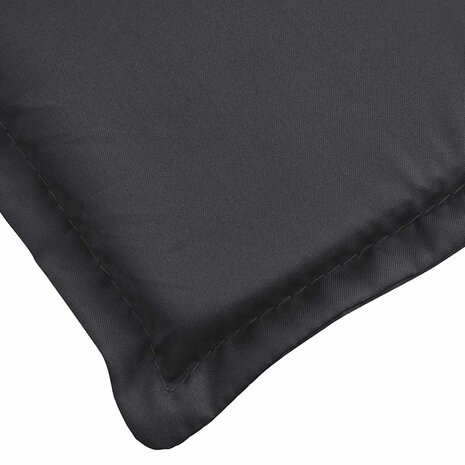 Ligbedkussen 186x58x4 cm oxford stof zwart 8