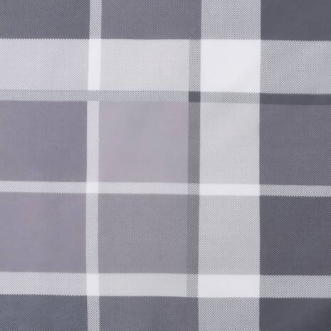 Ligbedkussen200x60x3 cm oxford stof ruitpatroon grijs 8