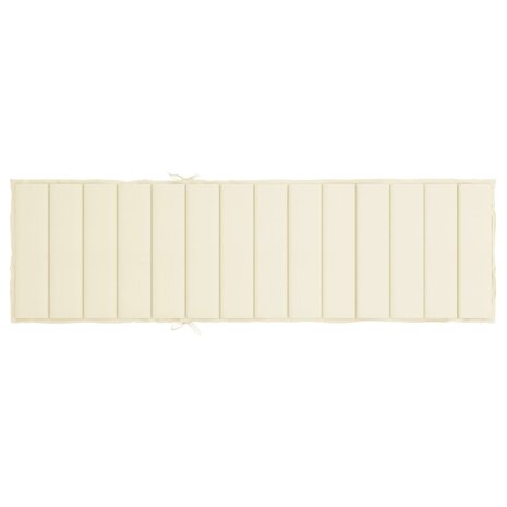 Ligbedkussen 200x70x3 cm oxford stof cr&egrave;mekleurig 5