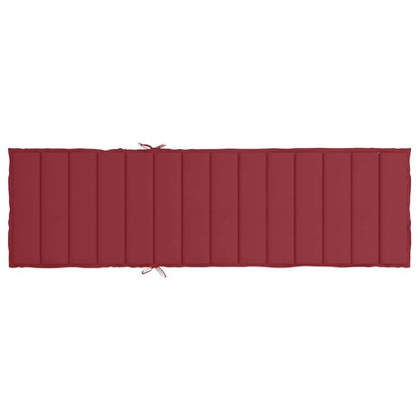 Ligbedkussen 200x70x3 cm oxford stof wijnrood 5