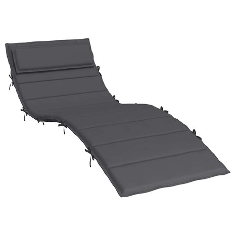 Ligbedkussen 180x60x4 cm oxford stof antracietkleurig 2