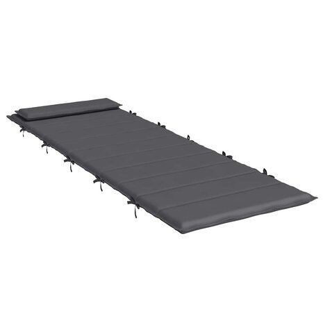 Ligbedkussen 180x60x4 cm oxford stof antracietkleurig 4