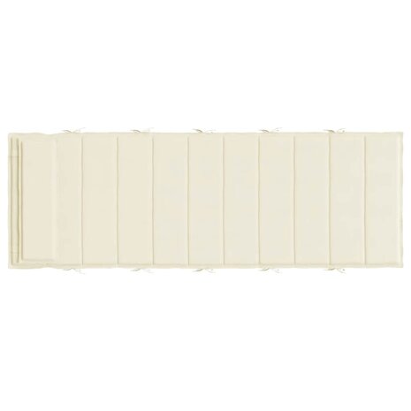 Ligbedkussen 180x60x4 cm oxford stof cr&egrave;mekleurig 5