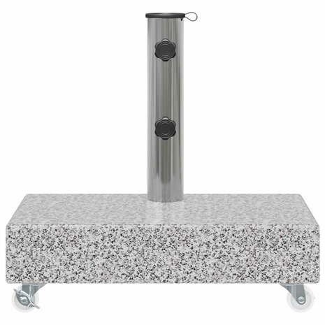 Parasolvoet 45x25x8 cm graniet lichtgrijs 6