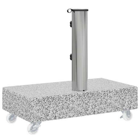Parasolvoet 45x25x8 cm graniet lichtgrijs 8