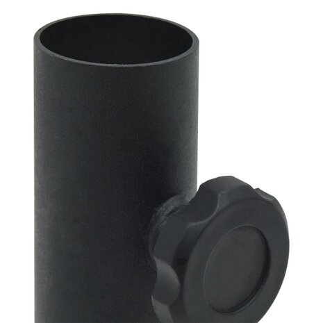 Parasolvoet voor &Oslash;32/34/38 mm stok staal matzwart 5
