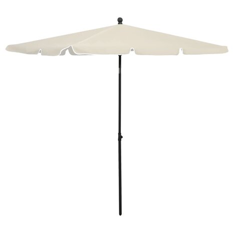 Parasol met paal 210x140 cm zandkleurig 1