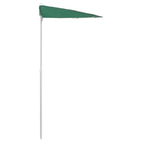 Parasol half met paal 180x90 cm groen 5